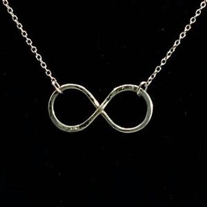 ALF Sterling 925 Silver Infinity Circle & 18” Chain